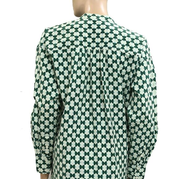 Voyageur By Mersea Aphrodite Long Sleeve Shirt Dress Printed Buttondown S 280018 - Picture 9 of 9